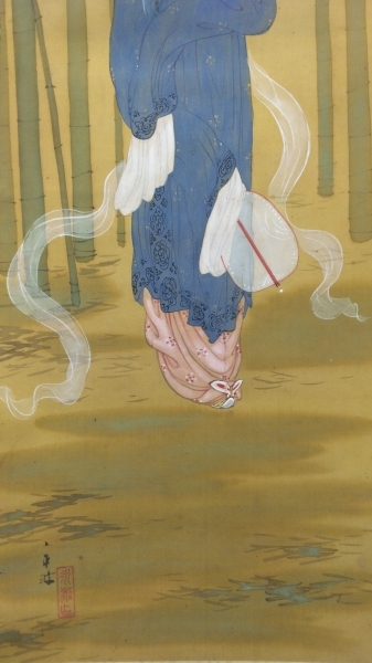 2026年最新Yahoo!オークション 【模写】緑屋*南□w 掛軸 双幅 箱付き