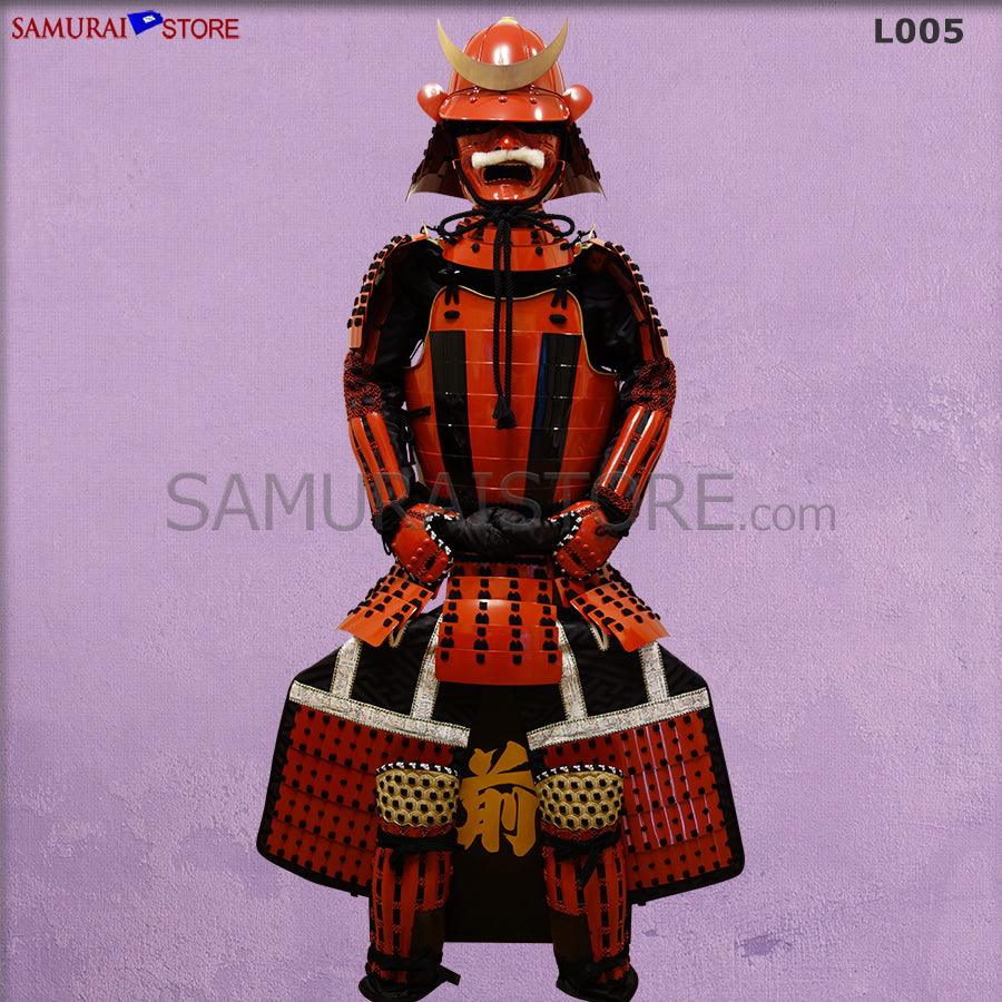 L005 赤黒桶側甲冑Ⅱ 等身大 - サムライストア SAMURAI STORE