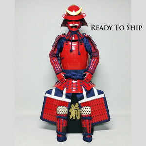 L049 (即納品) 赤桶側二枚胴具足 - サムライストア SAMURAI STORE