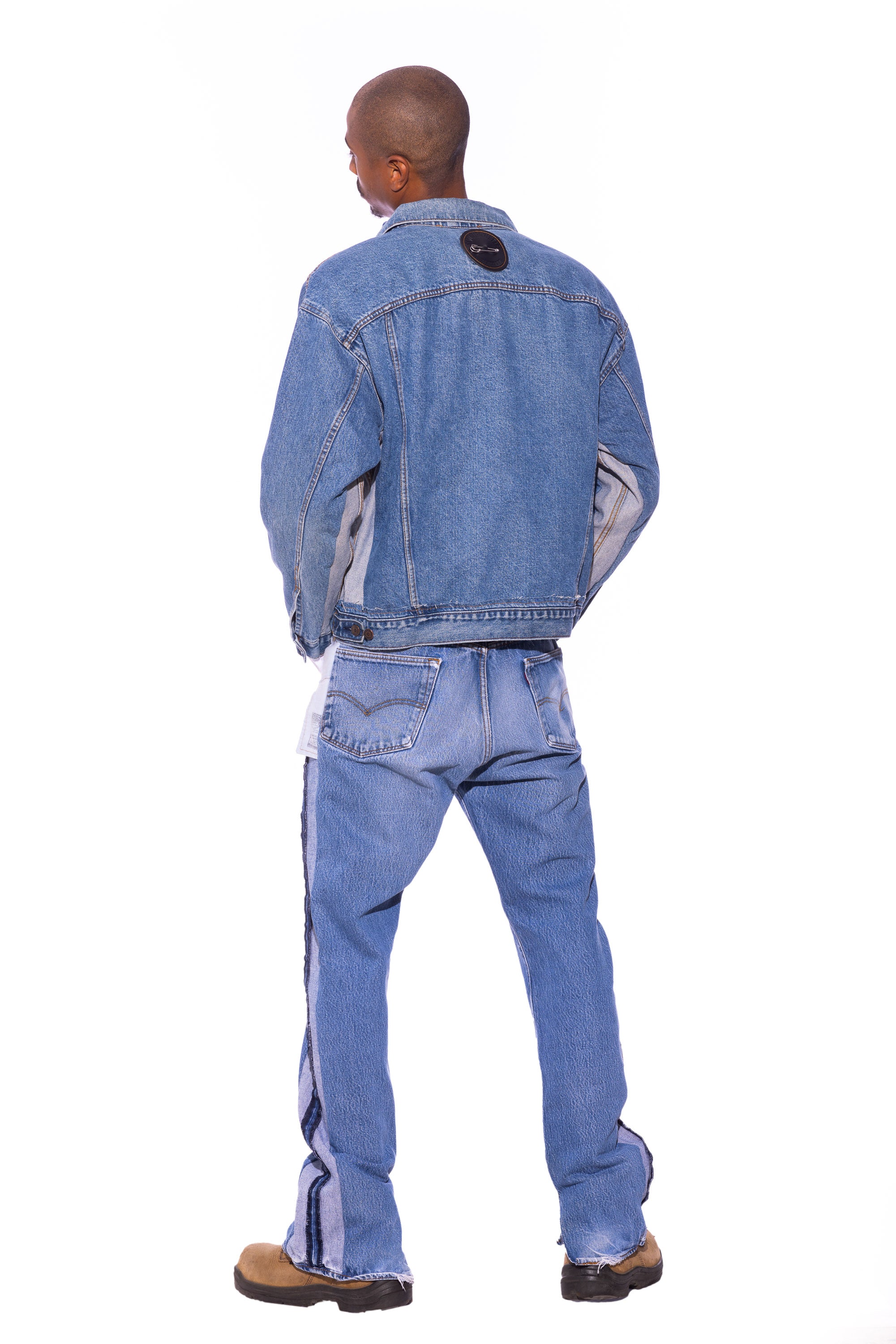 Sami Miro Vintage - PORTERHOUSE TRUCKER JACKET IN VINTAGE DENIM