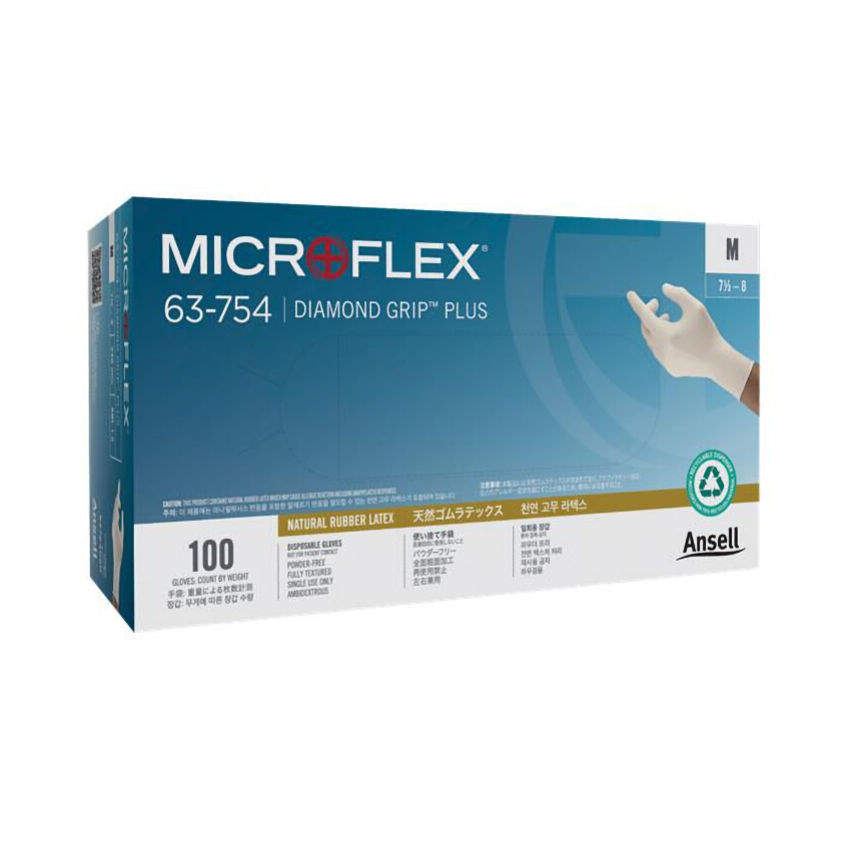 ダイヤモンドグリッププラス手袋 63754070 S 100枚入