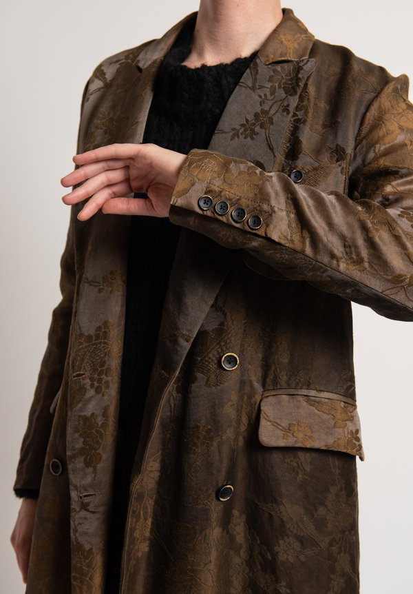 Uma Wang Long Conyn Coat in Brown | Santa Fe Dry Goods . Workshop
