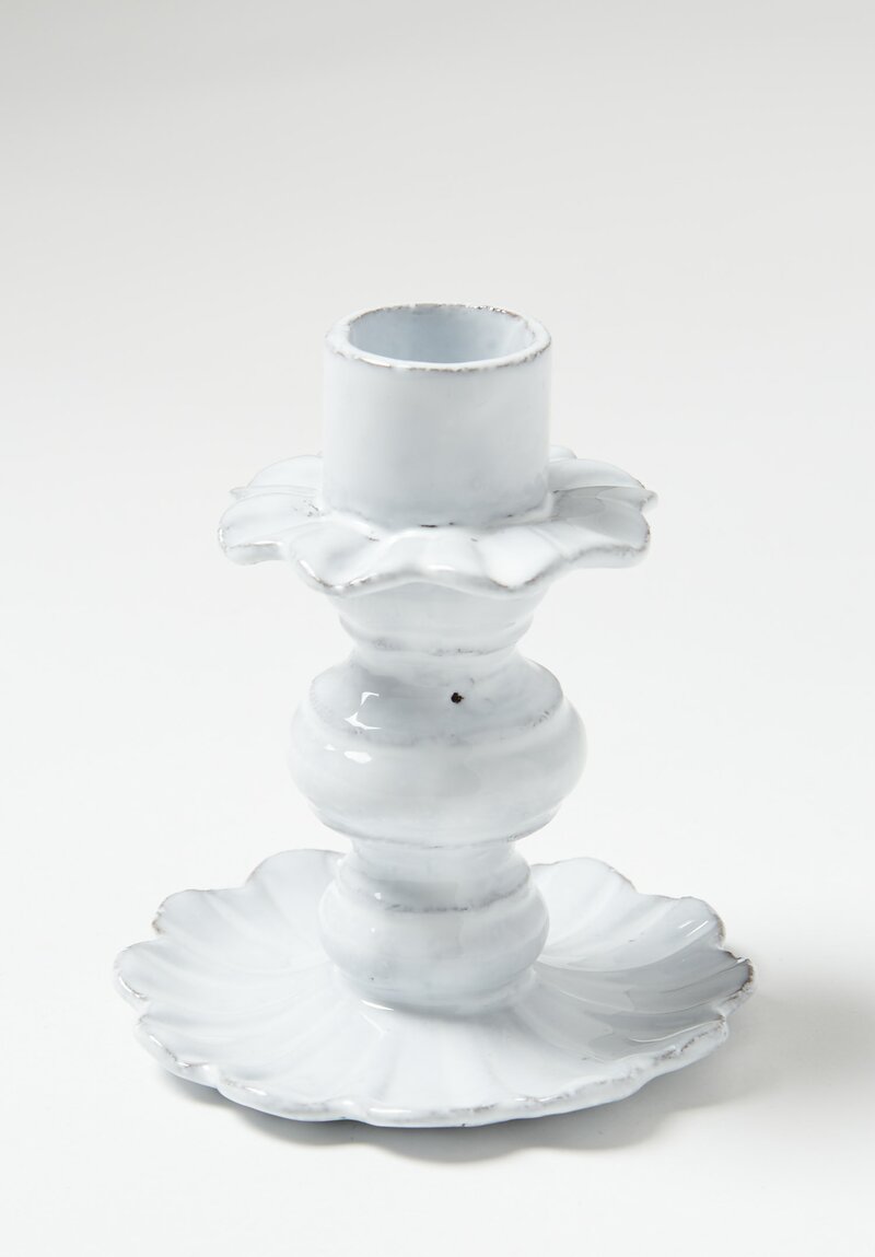Astier de Villatte Fifi Candlestick in White | Santa Fe Dry Goods
