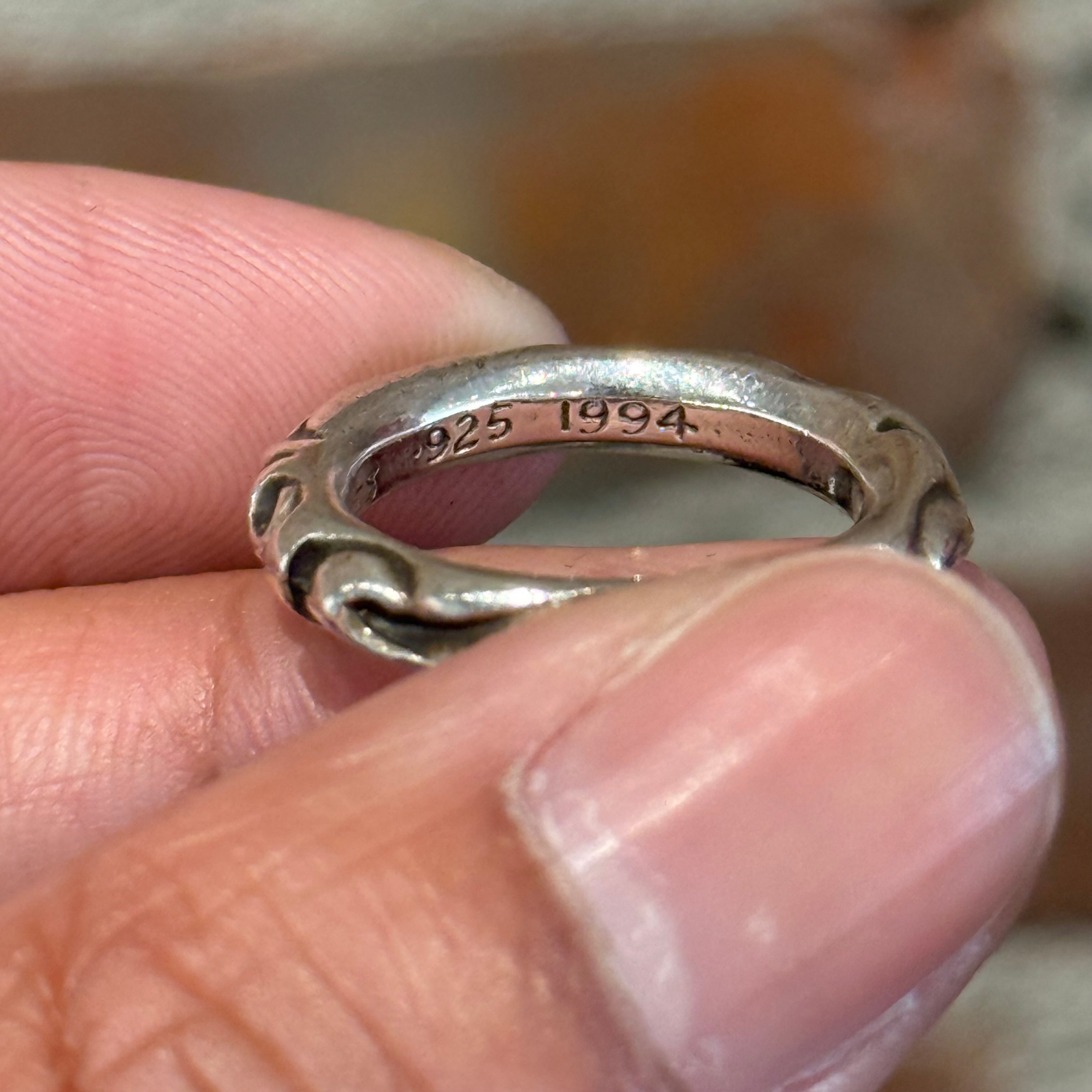 CHROME HEARTS SCROLL BAND RING SIZE 7.5 'SILVER' – Sadō Room