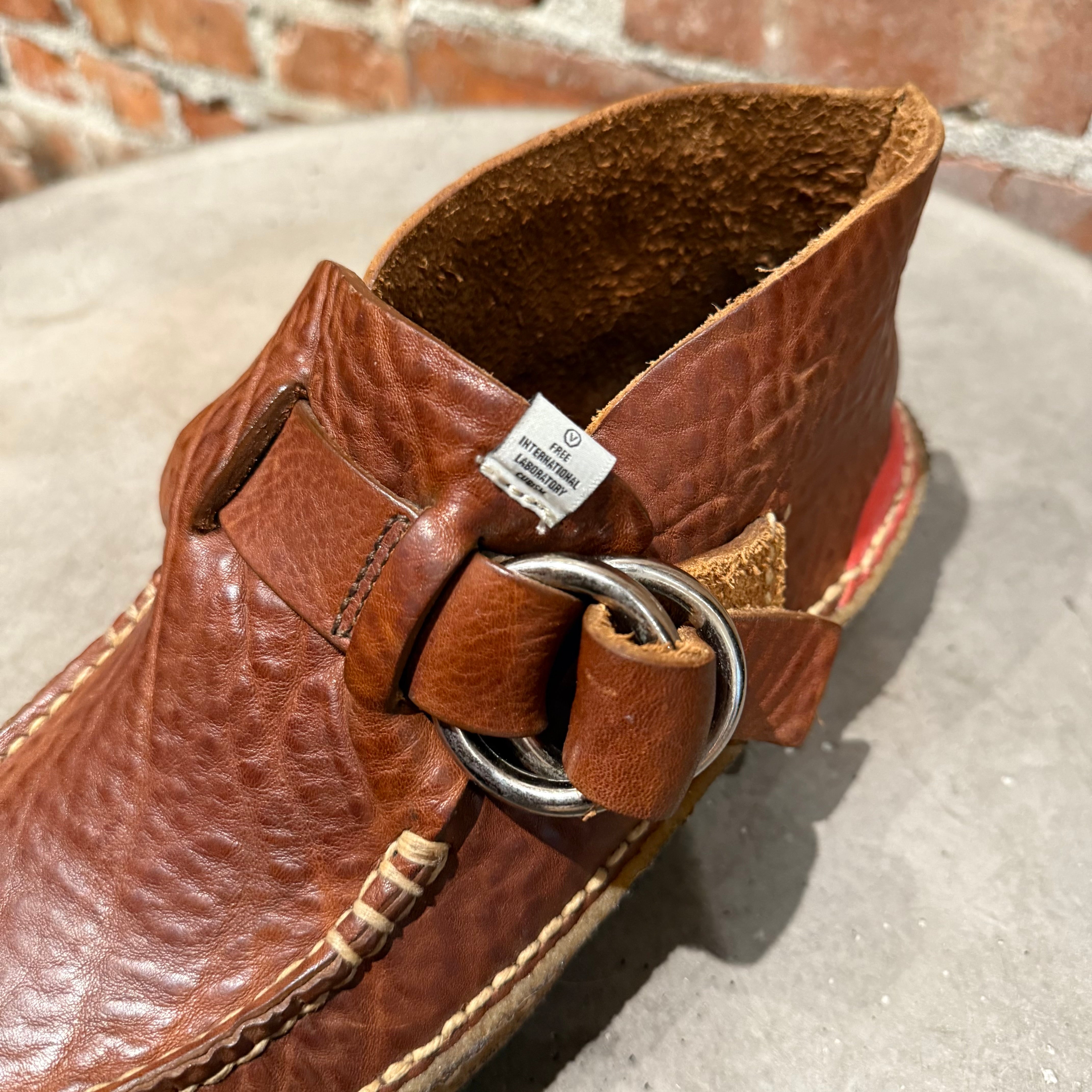 VISVIM 08AW SKYNYRD DOUBLE RING MOC FOLK LEATHER 'BROWN' – Sadō Room
