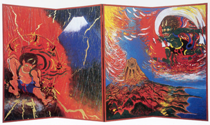 1744】真作 桜井孝美 悠々富士 油彩 6号 1744】真作 桜井孝美 悠々富士