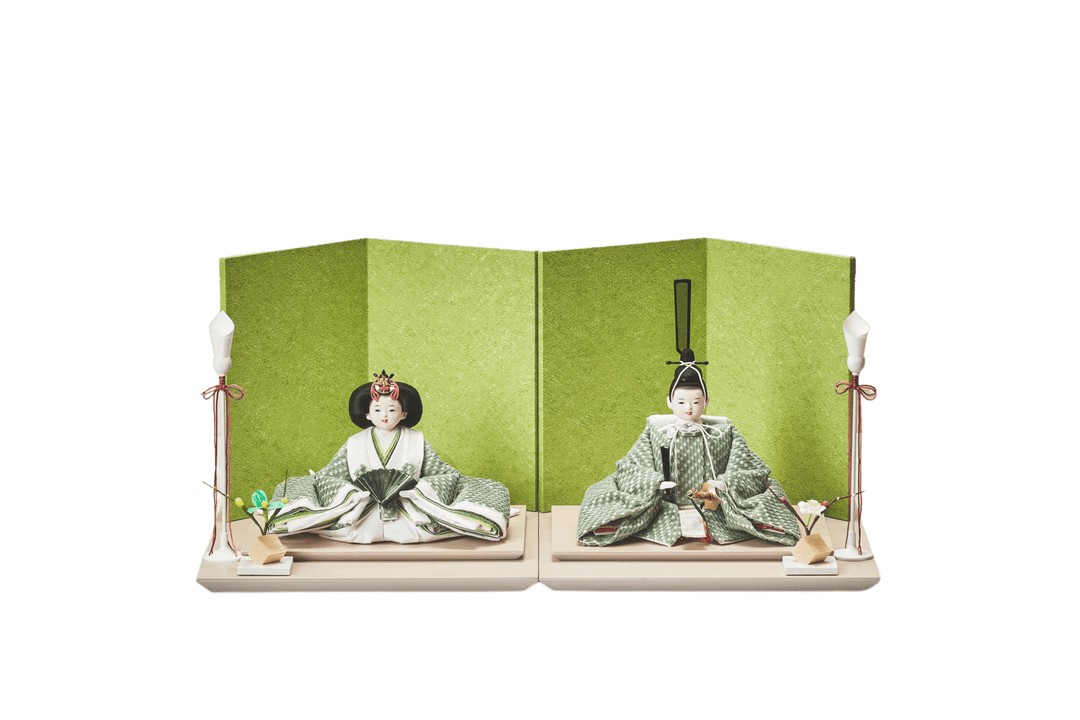 若草色のおひなさま – 人形工房 左京