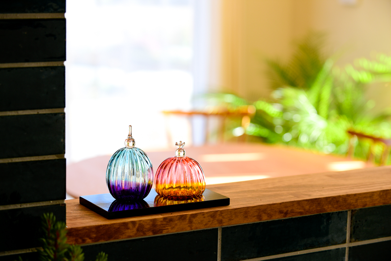 THE GIFTS SHOP】ガラスのお雛様／glass studio 三日月（御嵩町