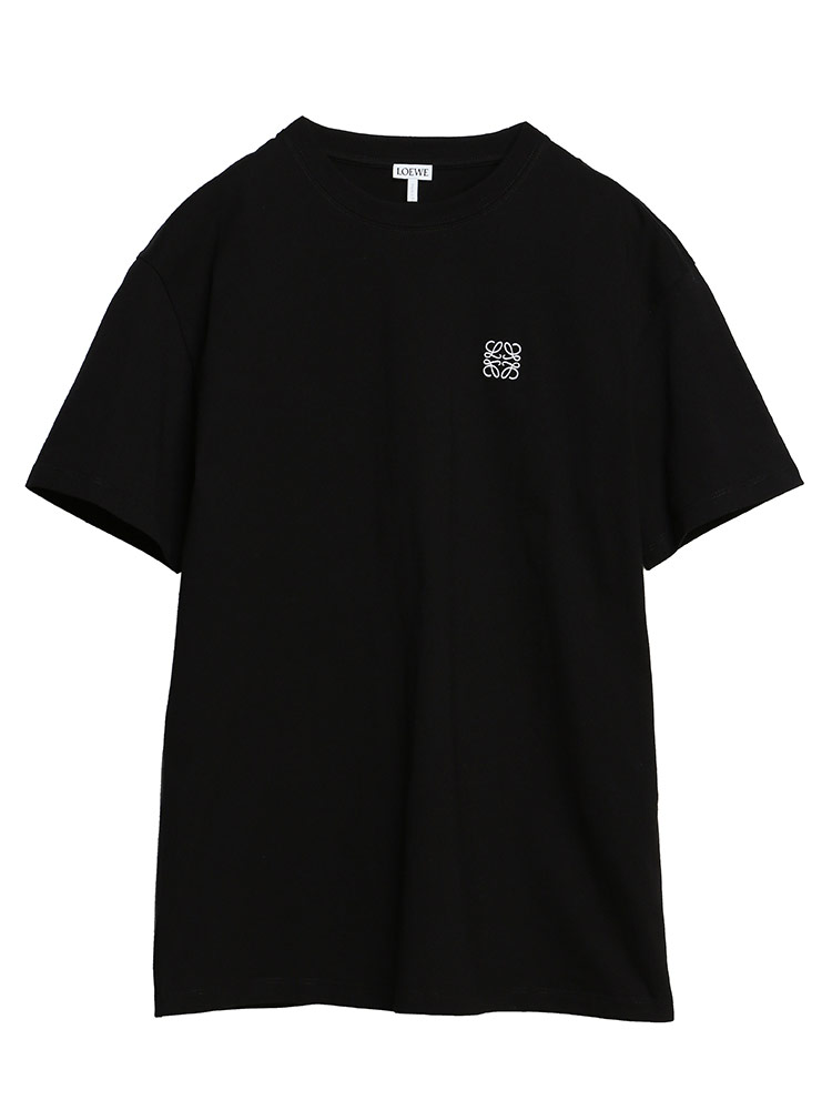 LOEWE (ロエベ) 胸ロゴ刺繍 クルーネック 半袖 Tシャツ LELS359Y22X12