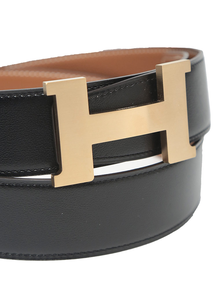 HERMES (エルメス) リバーシブル レザー ピンバックルベルト