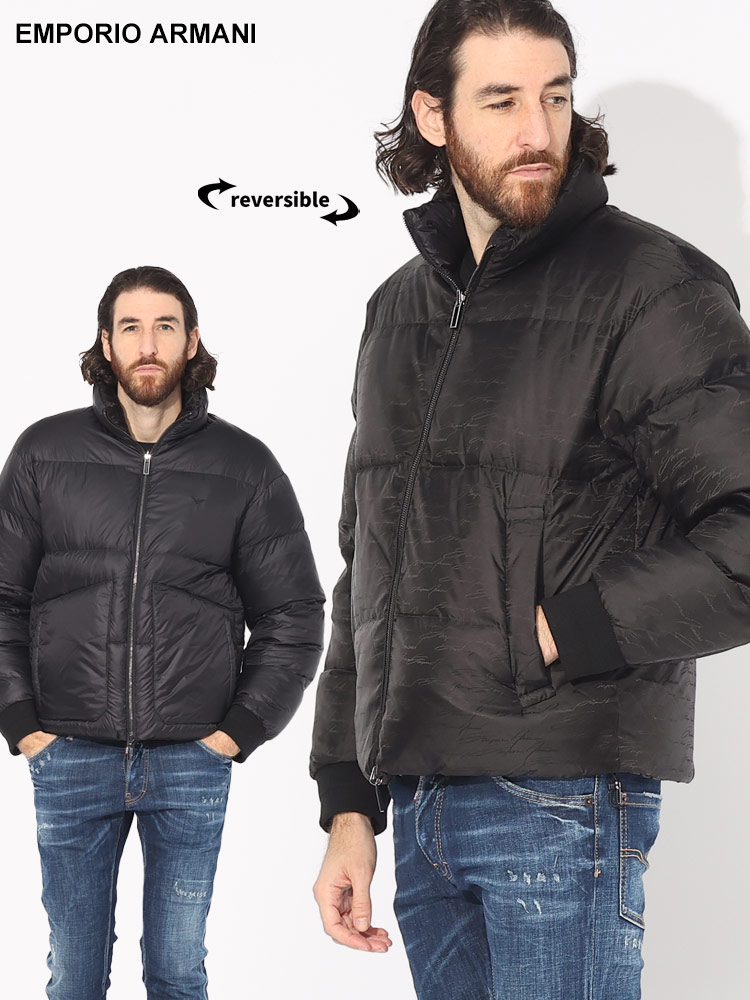 EMPORIO ARMANI (エンポリオ アルマーニ) リバーシブル イタリックロゴ