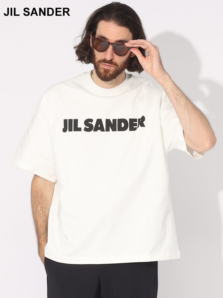 JIL SANDER (ジルサンダー) フロントロゴ クルーネック 半袖 Tシャツ