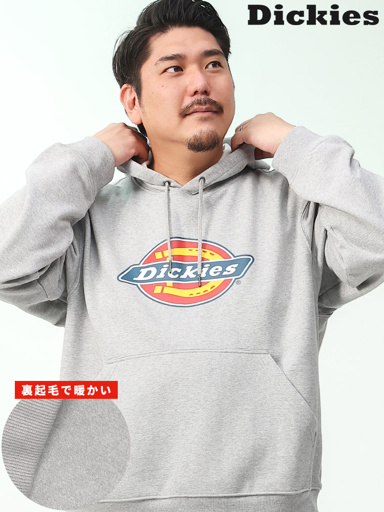 裏起毛 ロゴプリント プルオーバー パーカー (Dickies) ディッキーズ