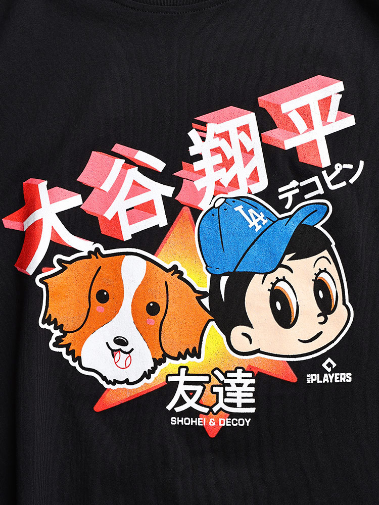 半袖 Tシャツ NEW ERA×MLB 大谷翔平×デコピンプリント トップス シャツ