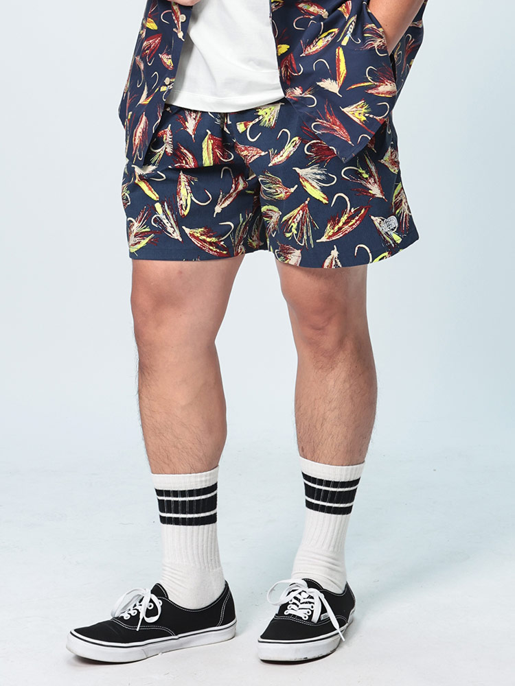M.A.D SPORTS サイズ28 大理石柄ショートパンツ 美品】M.A.D SPORTS