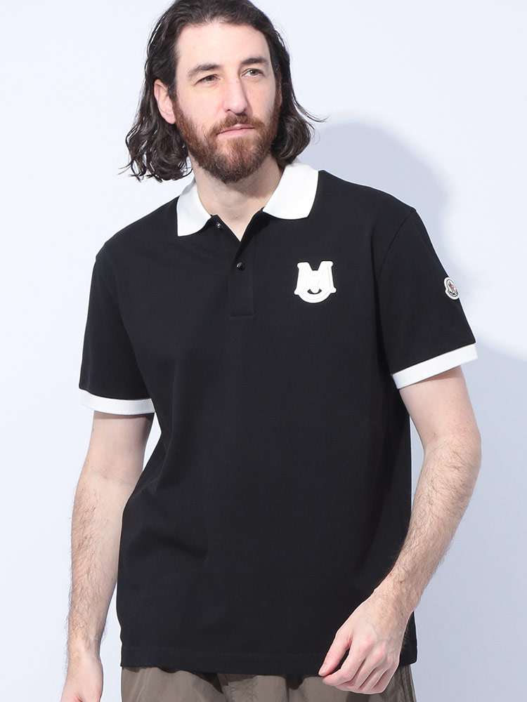 MONCLER (モンクレール) ワンポイント 半袖 ポロシャツ メンズ S M L