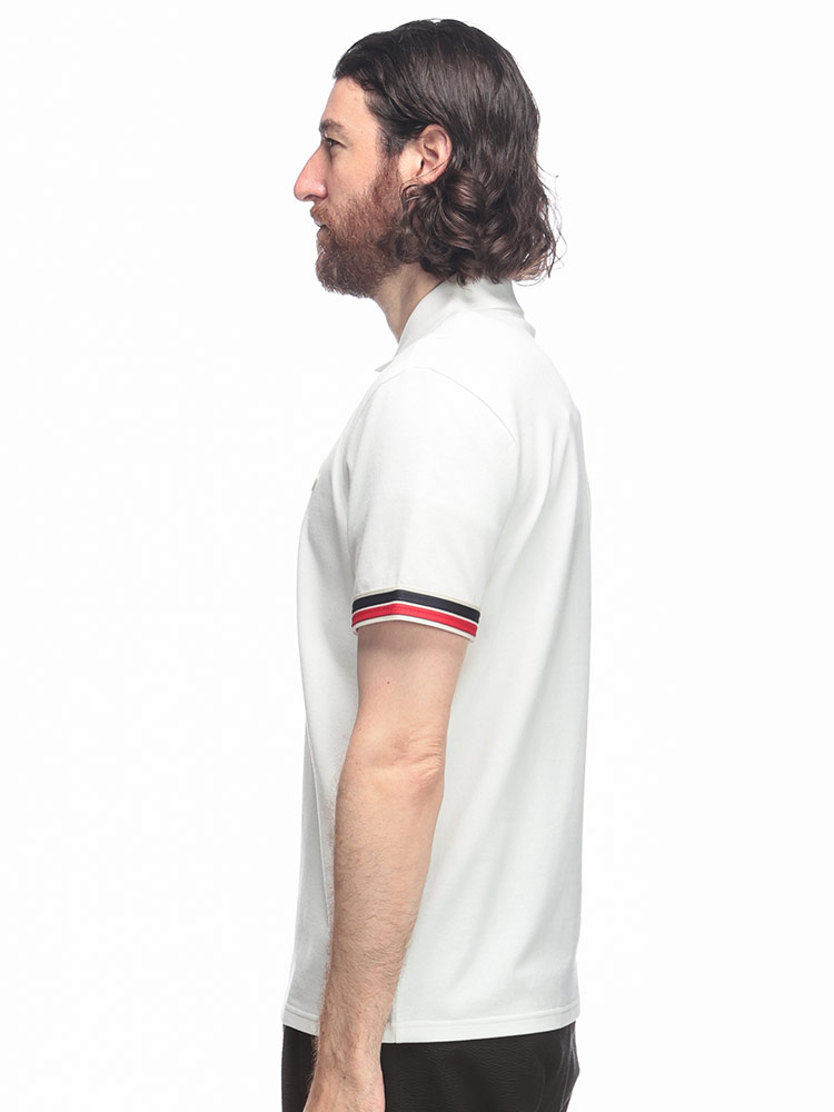 MONCLER (モンクレール) 袖ライン ワンポイント 半袖 ポロシャツ