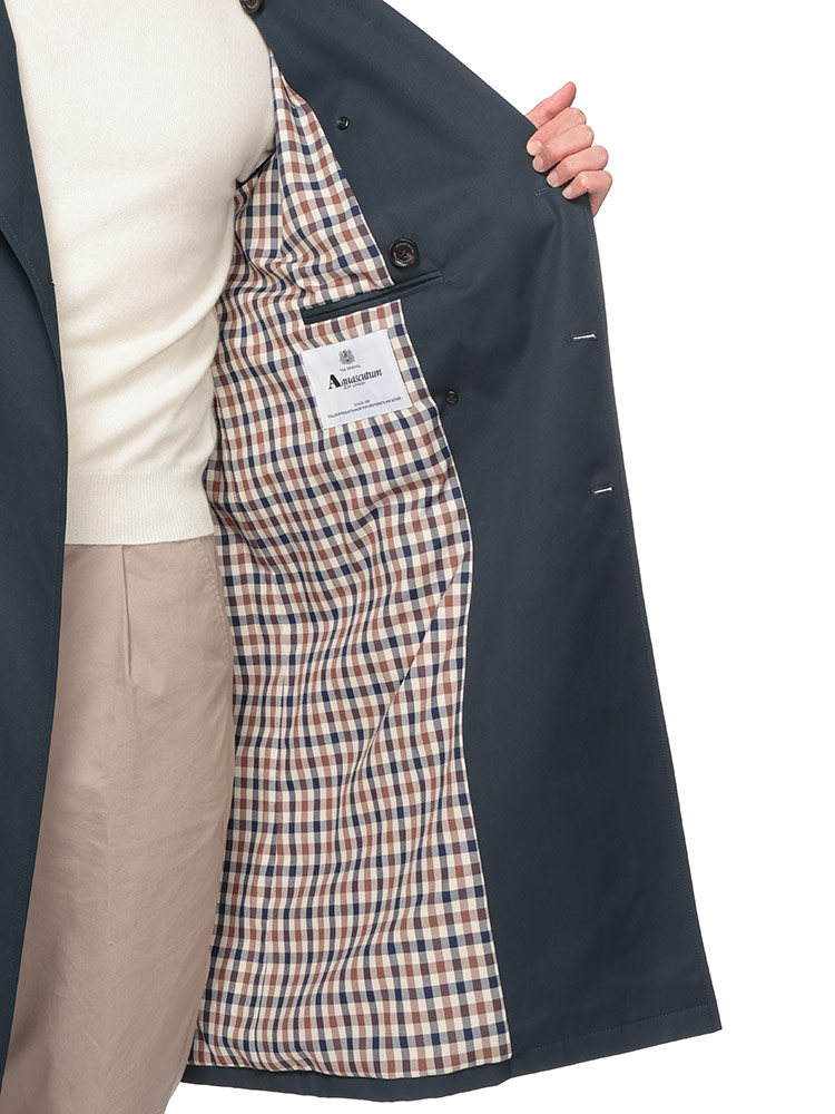Aquascutum (アクアスキュータム) 総裏チェック ウエストベルト ダブル