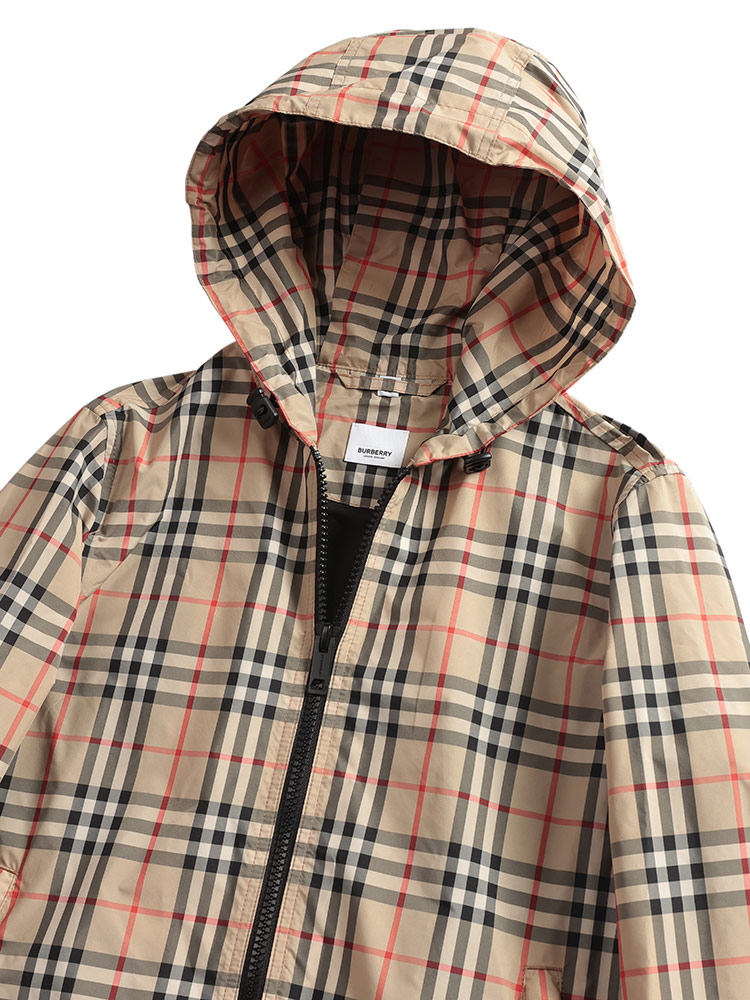 BURBERRY (バーバリー) チェック柄 フルジップ ブルゾン レディース 4