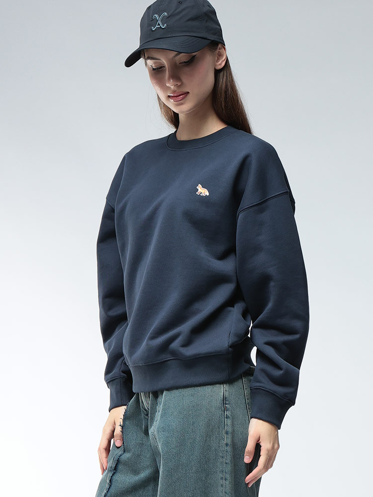 MAISON KITSUNE (メゾンキツネ) ワンポイント クルーネック トレーナー