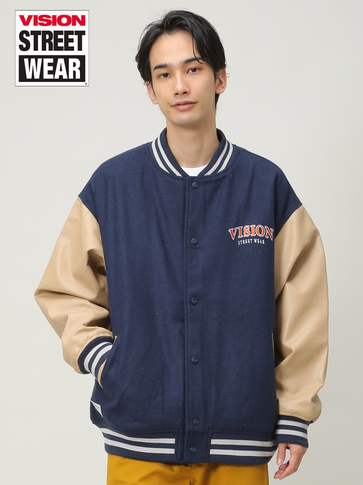 VISION STREET WEAR (ヴィジョンストリートウェア) バックロゴ 異素材