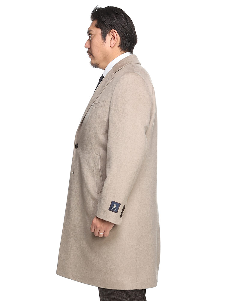 カシミヤ シングル チェスターコート (COLOMBO) コロンボ カシミア