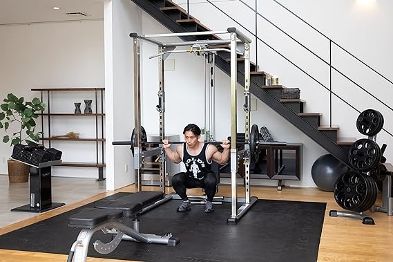 BARWING ハーフラック パワーラック バーベルラック サイズ調整可能