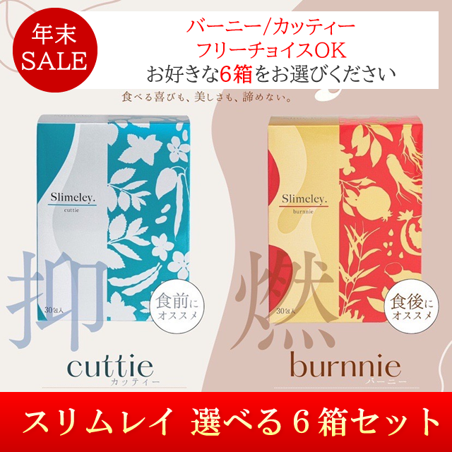 スリムレイ カッティー バーニー RHYTHM リズム slimeley 6箱 【公式通販】