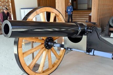 写真・画像】アームストロング砲刷新 佐賀城本丸歴史館 砲身や車輪