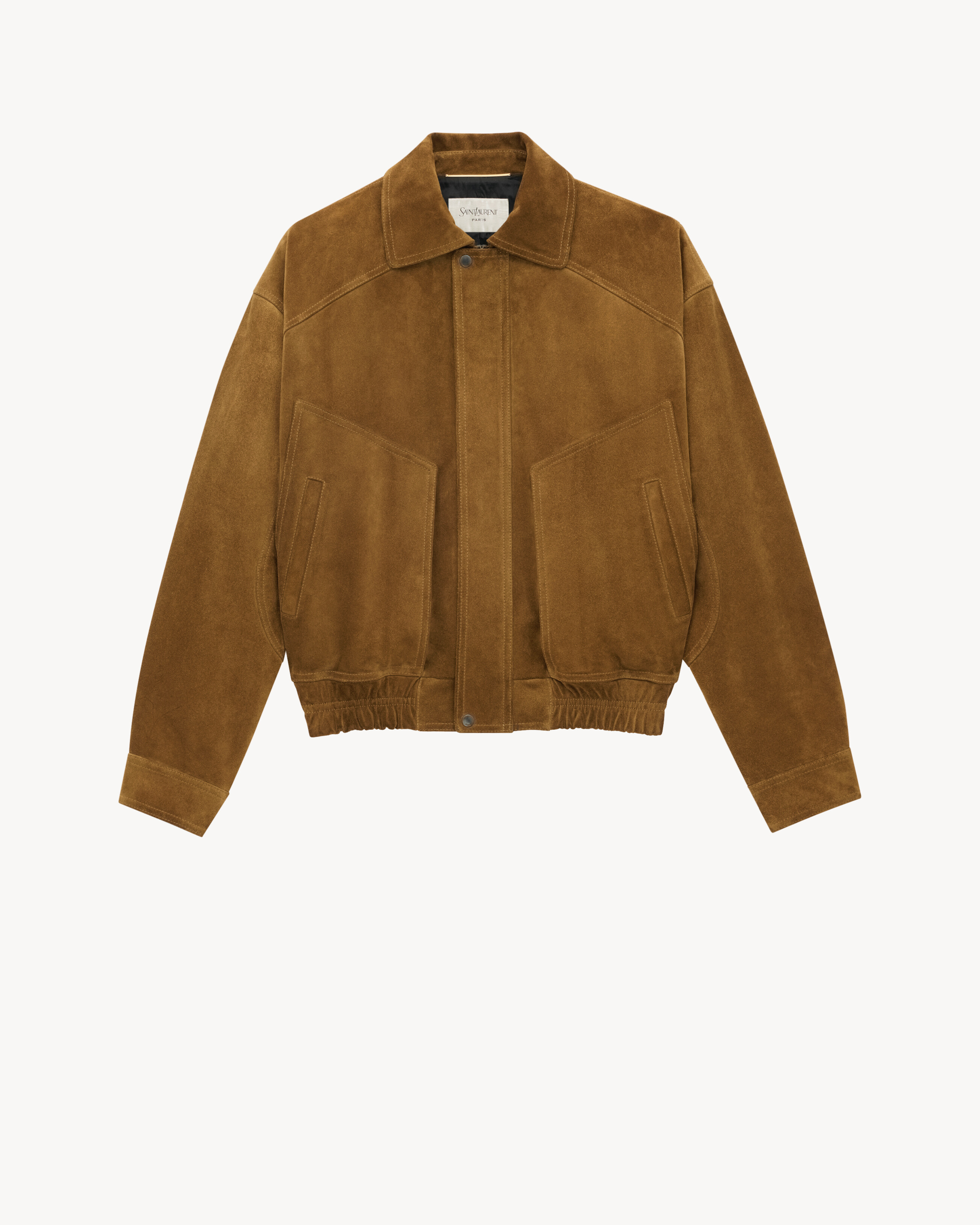 ボンバージャケット（スエード） ブラウン | Saint Laurent | YSL JA-JP