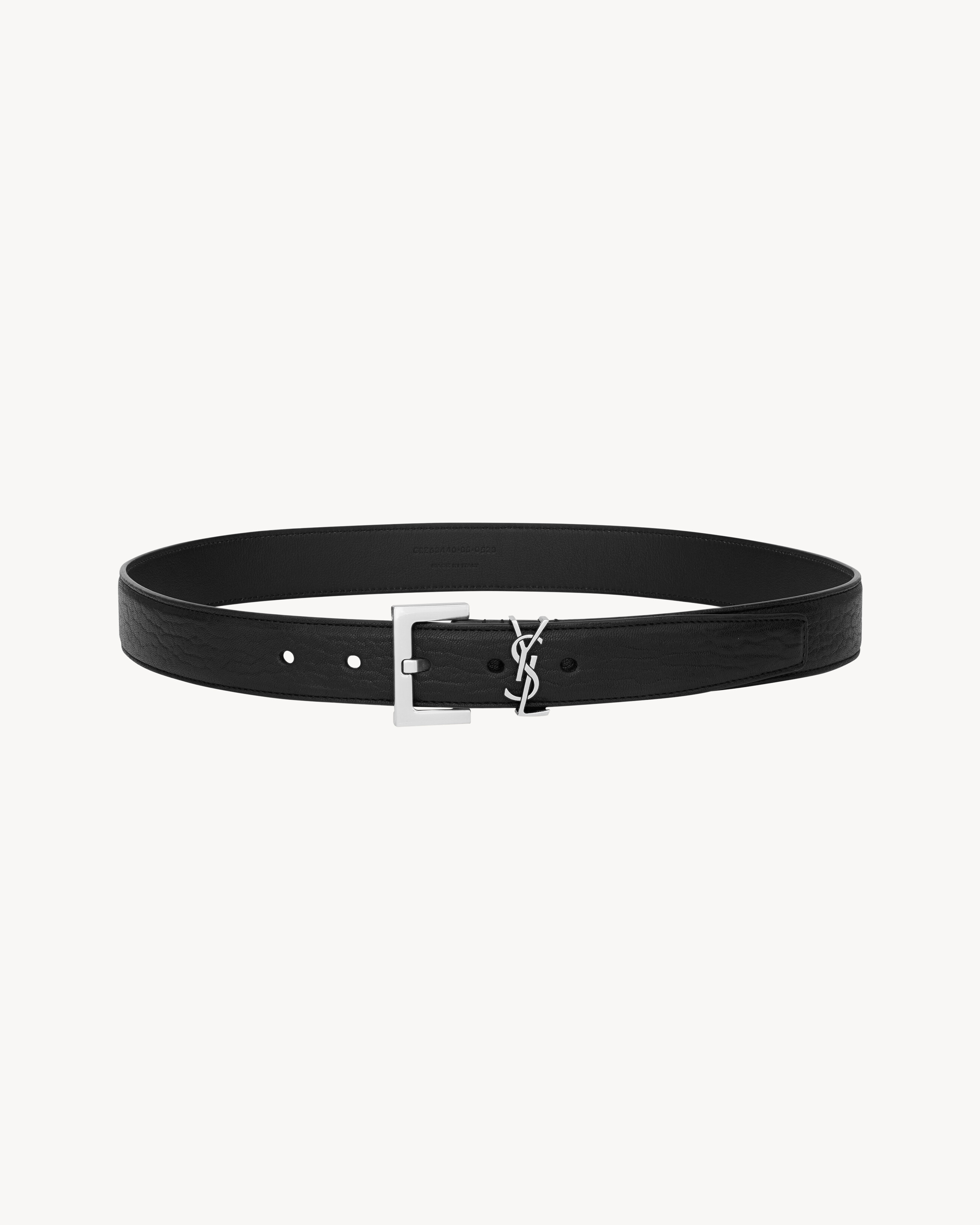 カサンドラ ベルト（ラムスキン） ブラック | Saint Laurent | YSL JA-JP