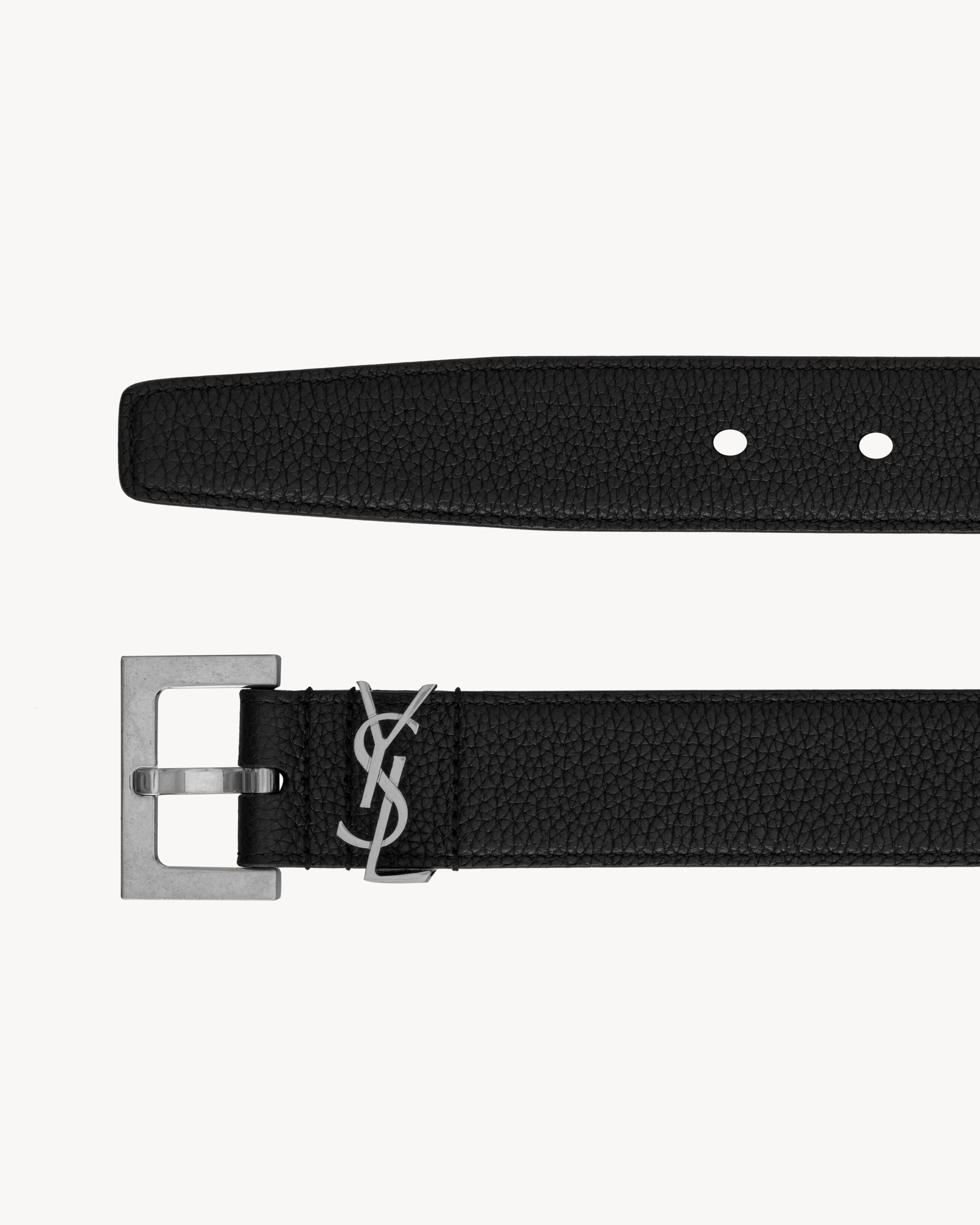 カサンドラ ベルト（グレインレザー） ブラック | Saint Laurent | YSL