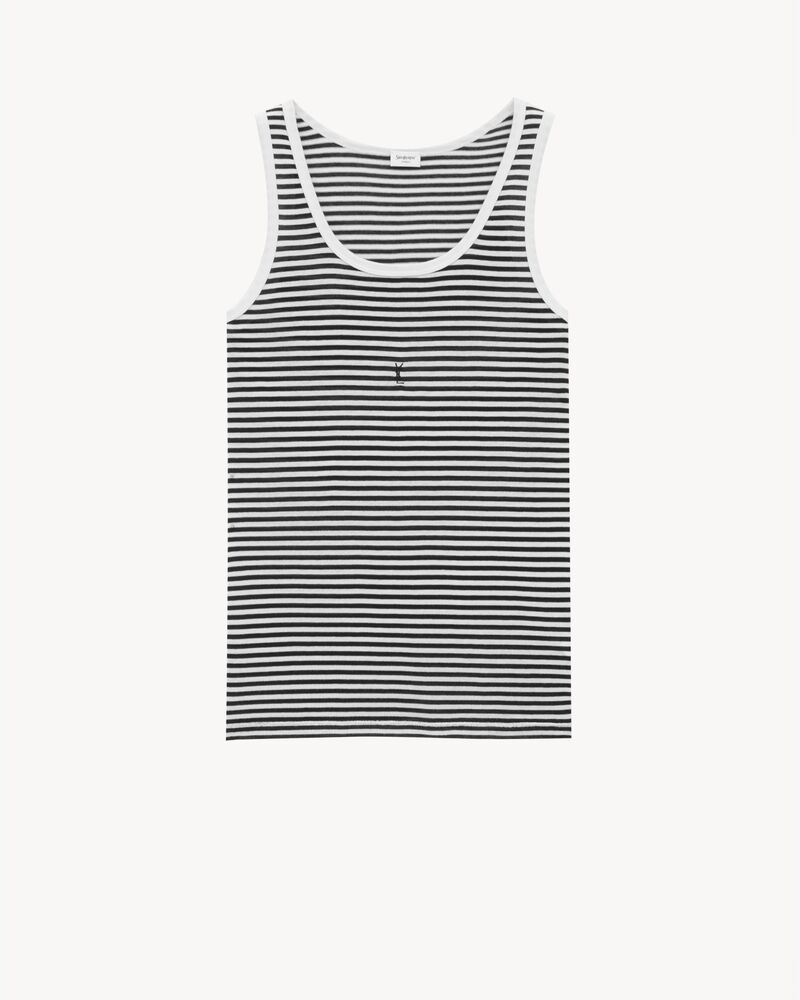CASSANDRE tank top in Black | Saint Laurent | YSL EN-TH