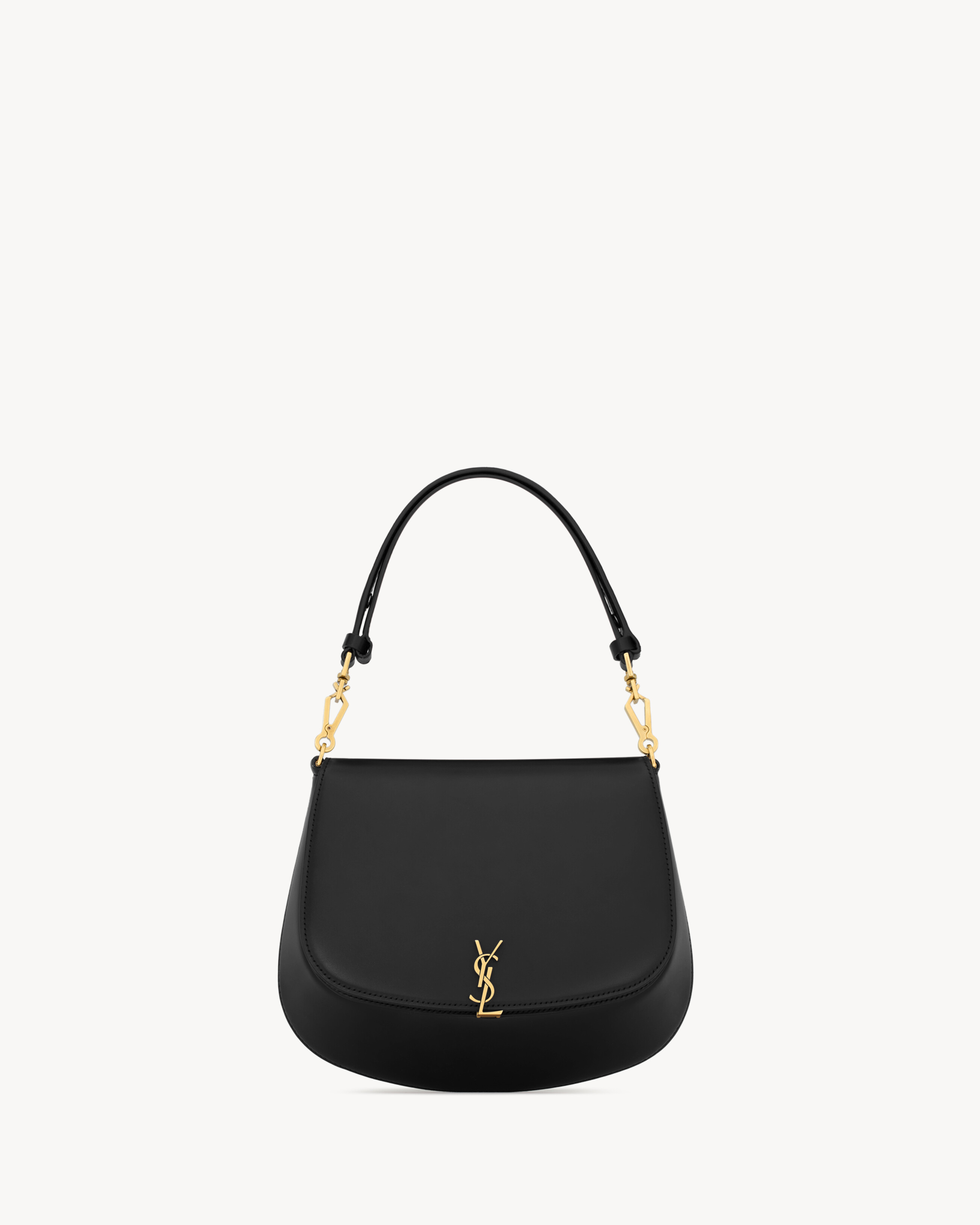 VOLTAIRE top handle in BOX SAINT LAURENT in Black | Saint Laurent
