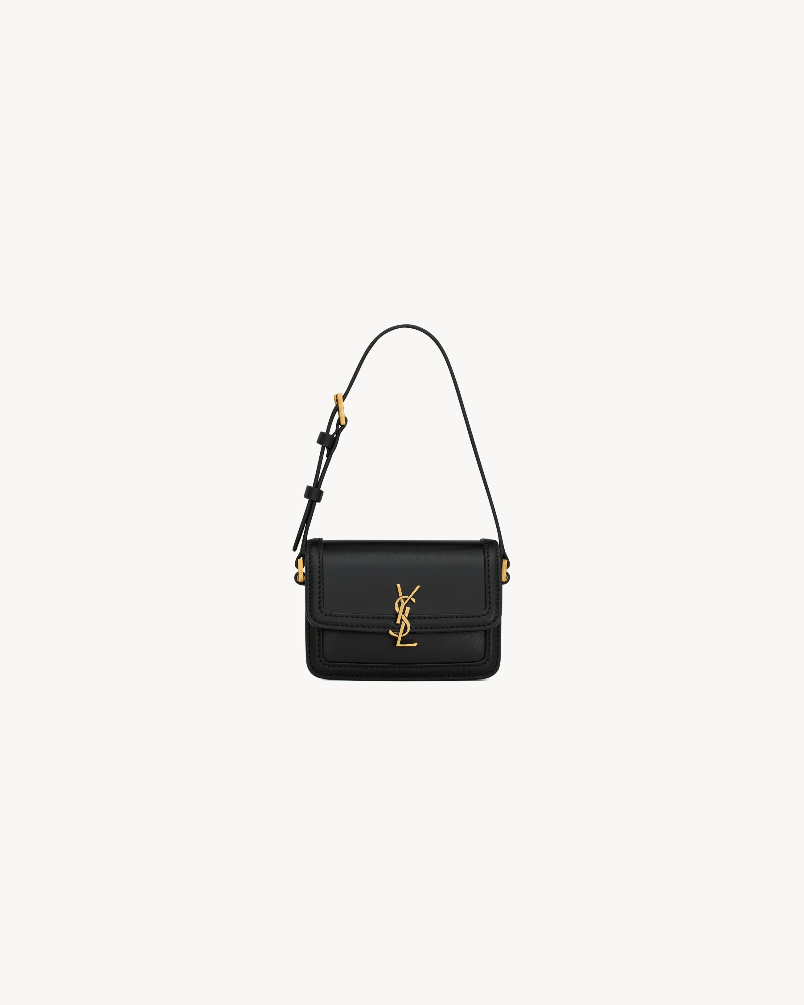 SOLFERINO micro bag in BOX SAINT LAURENT in Black | Saint Laurent