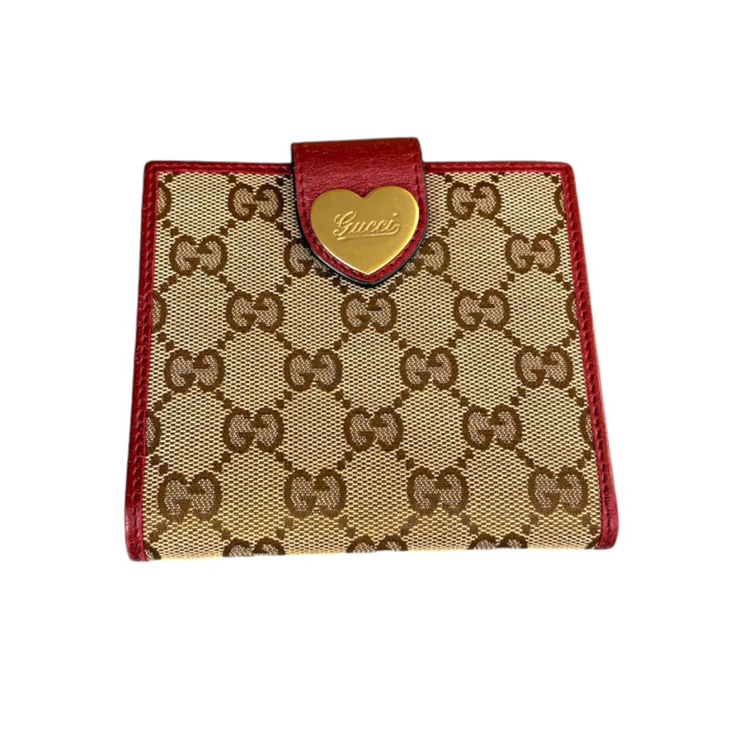 GUCCI GGキャンバス ハートプレート 二つ折り財布 赤の買取実績 | 買取