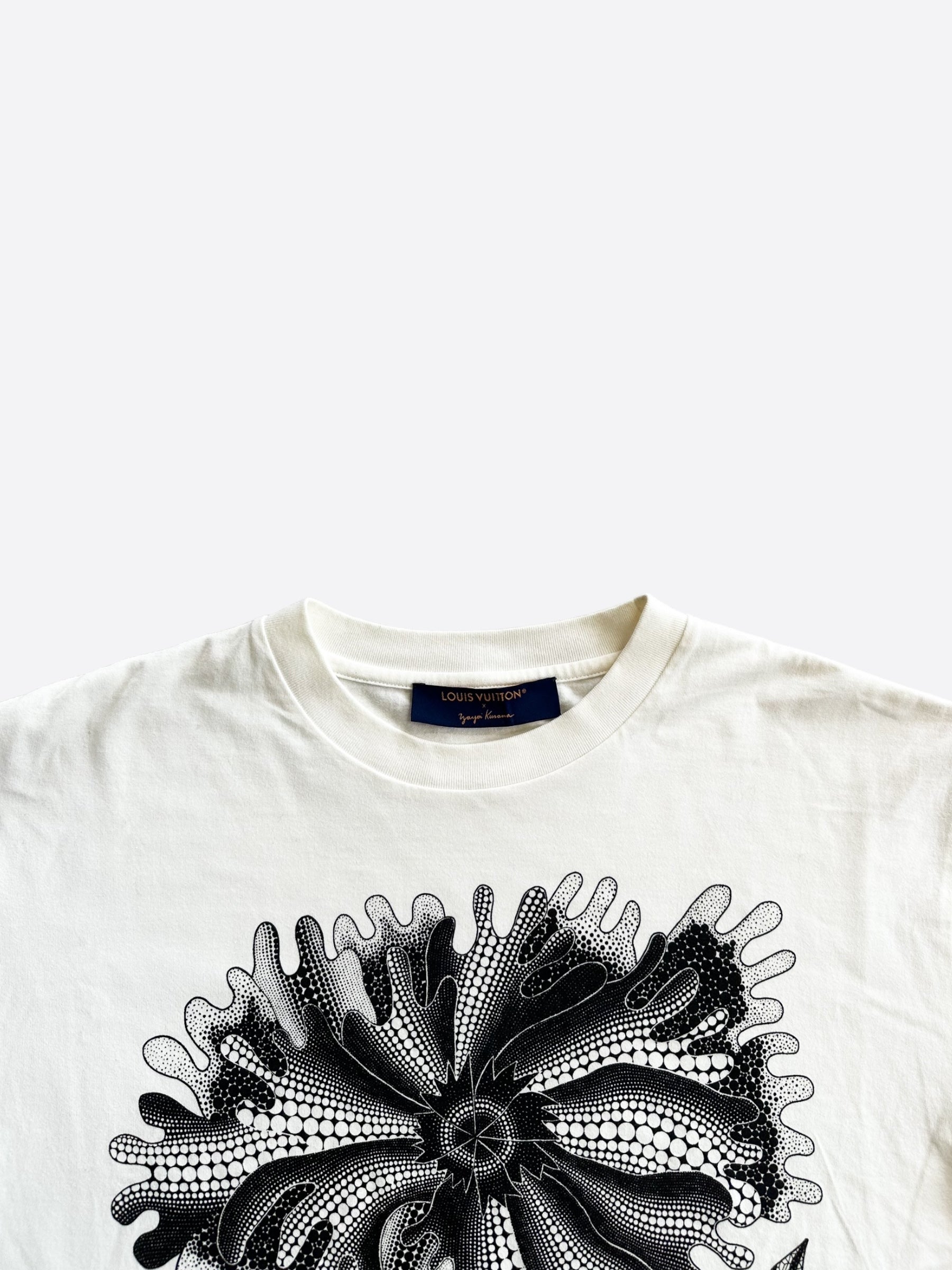 Louis Vuitton Yayoi Kusama White & Black Flower T-Shirt – Savonches