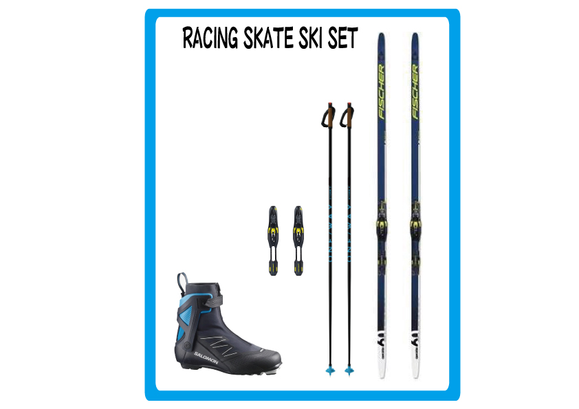 FISCHER RACING SKATING SKI SET - サッポロスキッド