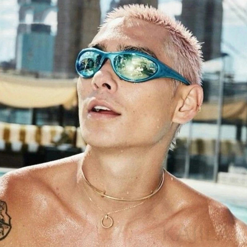 Y2K Sports Punk Sunglasses - Retro 2000's Sun Glasses