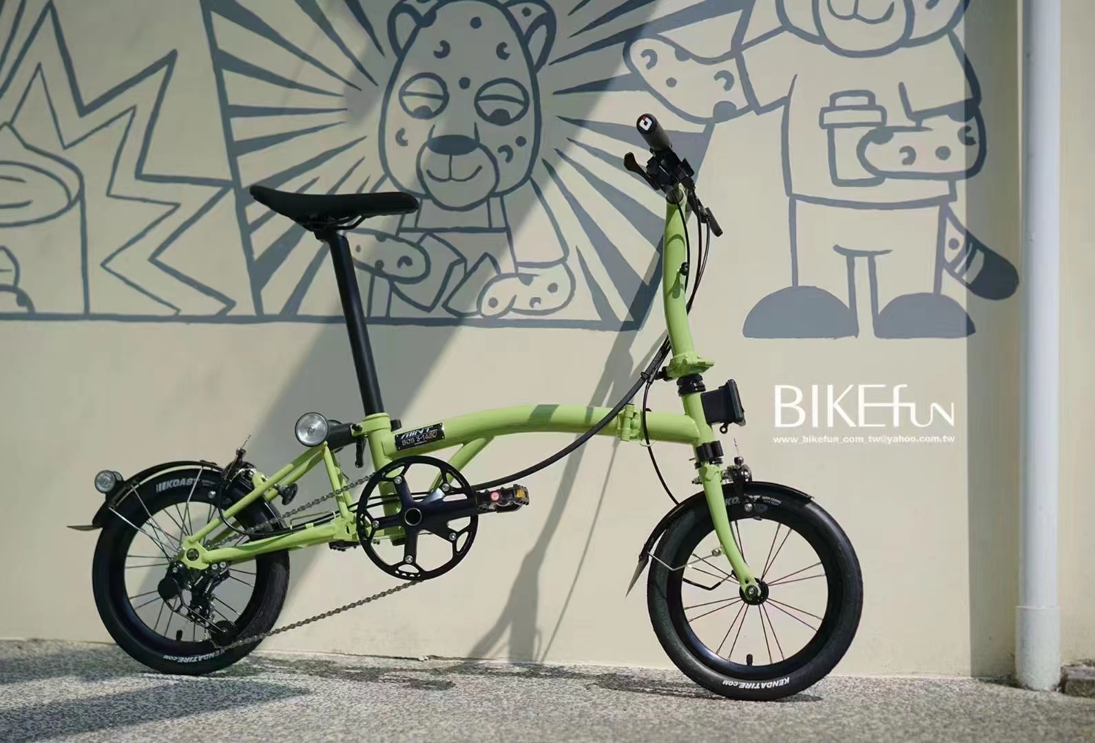 ミント BOB 3-14K 14インチ 3段変速 三つ折り自転車 ポータブル