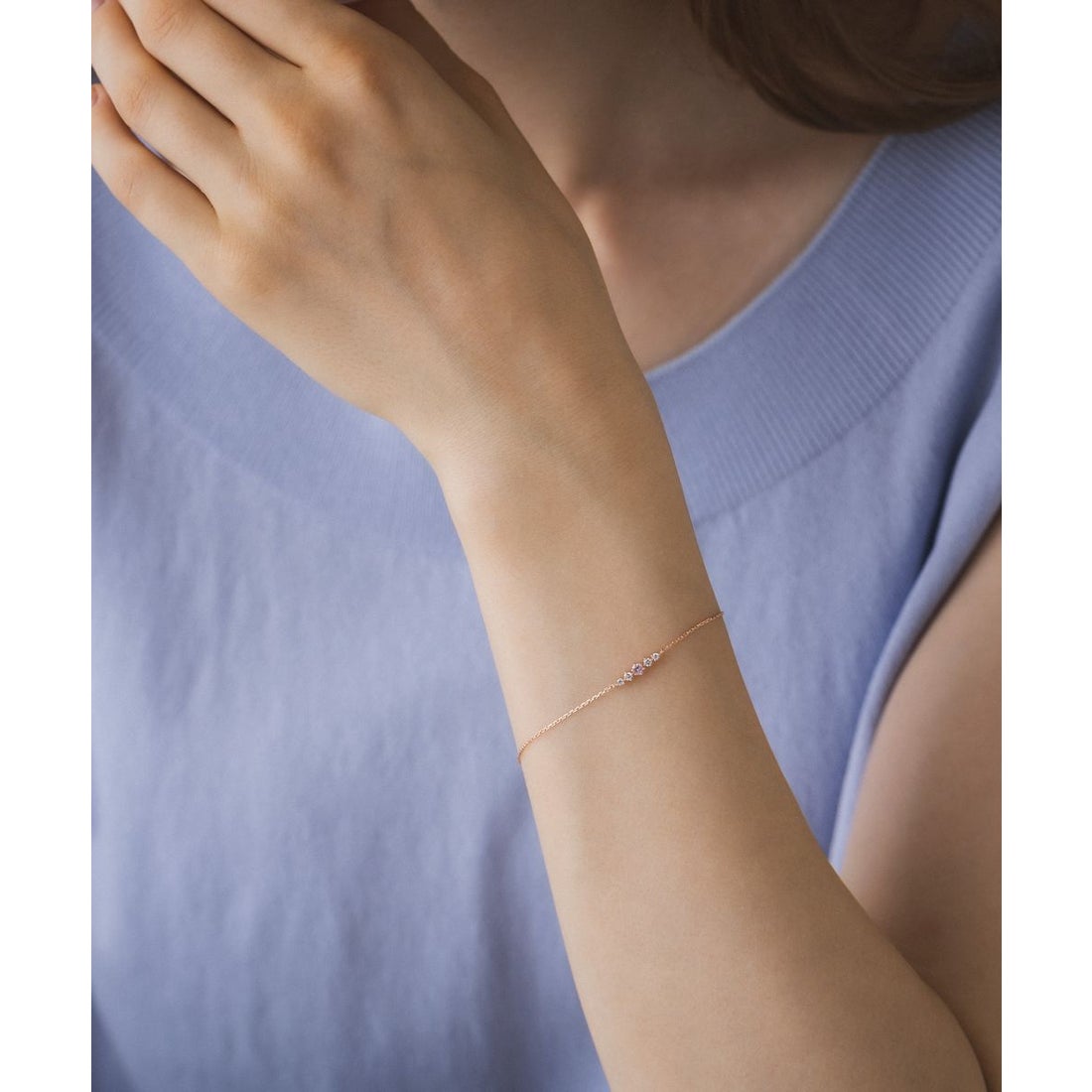 ヨンドシー 4℃ K10ピンクゴールド ブレスレット （ピンクゴールド