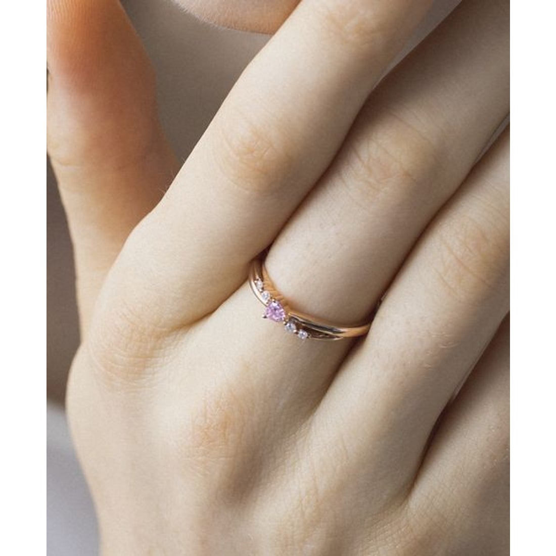 ヨンドシー 4℃ K10ピンクゴールドリング （ピンクゴールド