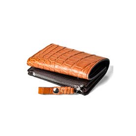 cornelian taurus Connect Wallet MINI Crocodile （Orange Brown