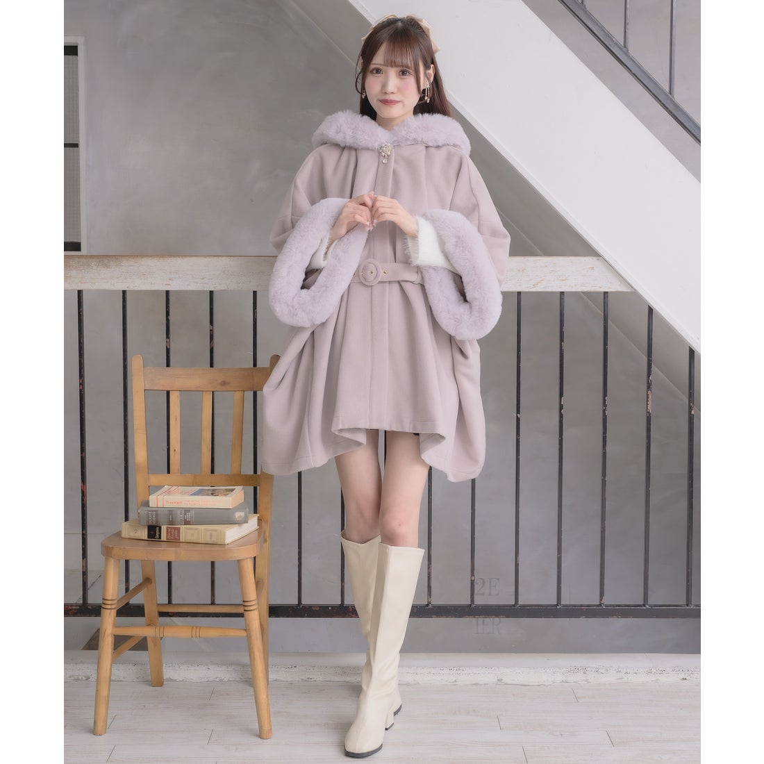 クチュールバイロジータ couture BY ROJITA ファーケープコート