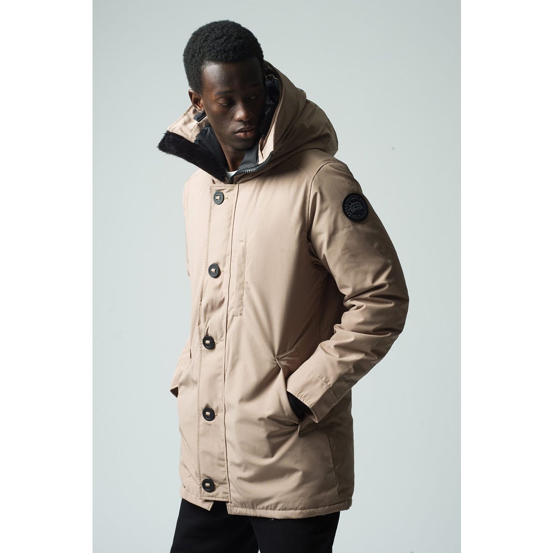 カナダグース CANADA GOOSE Jasper Parka Black Label （Beige