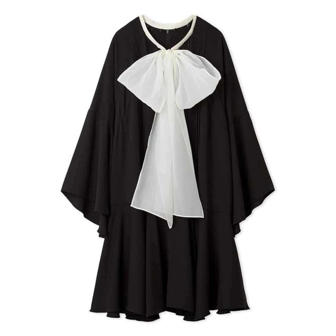 セルフォード CELFORD ビッグリボンフレアワンピース （BLK