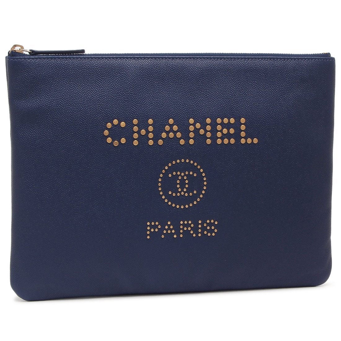シャネル CHANEL クラッチバッグ クラッチバッグ PM スタッズ ブルー