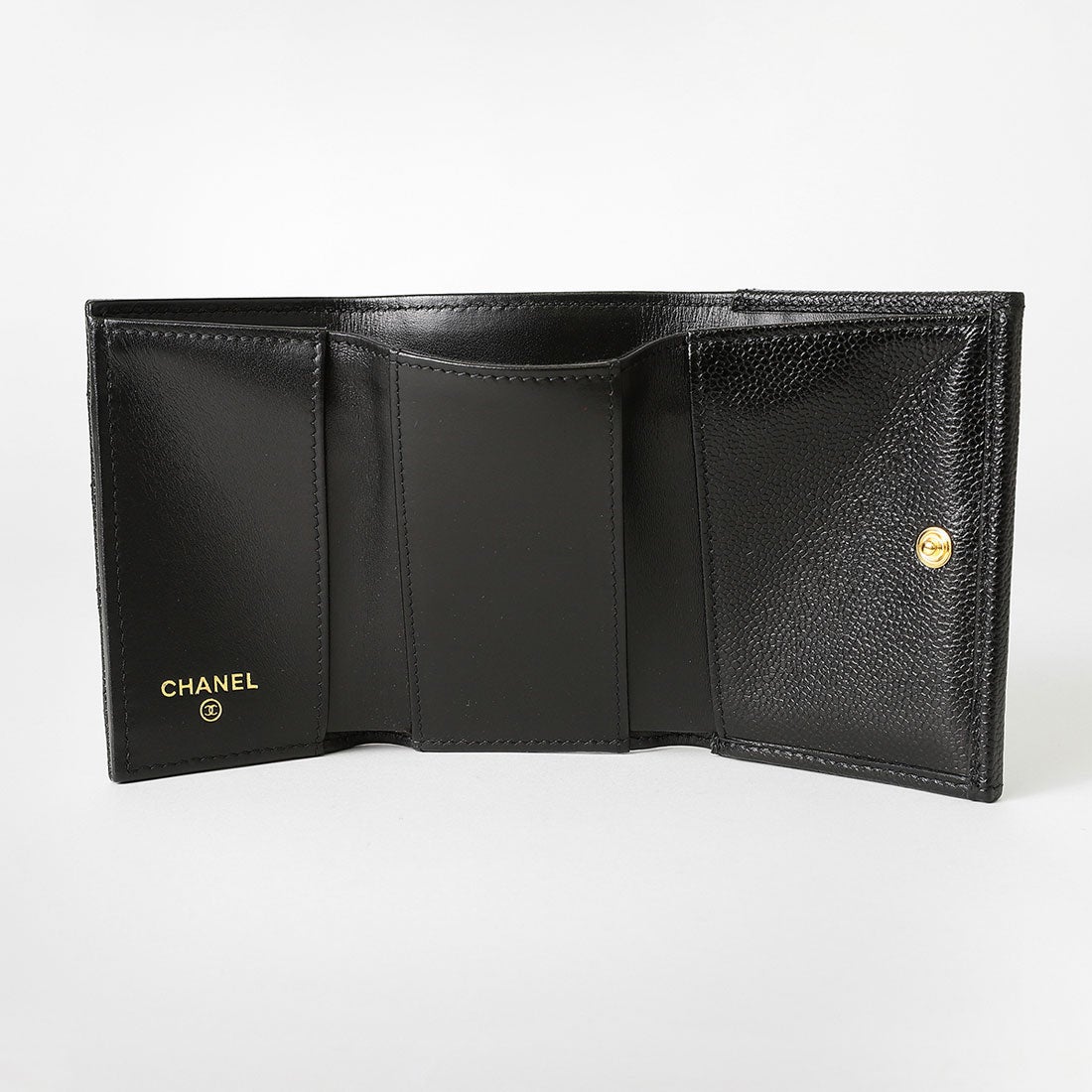 シャネル CHANEL 3つ折り財布 ボーイ シャネル スモールウォレット