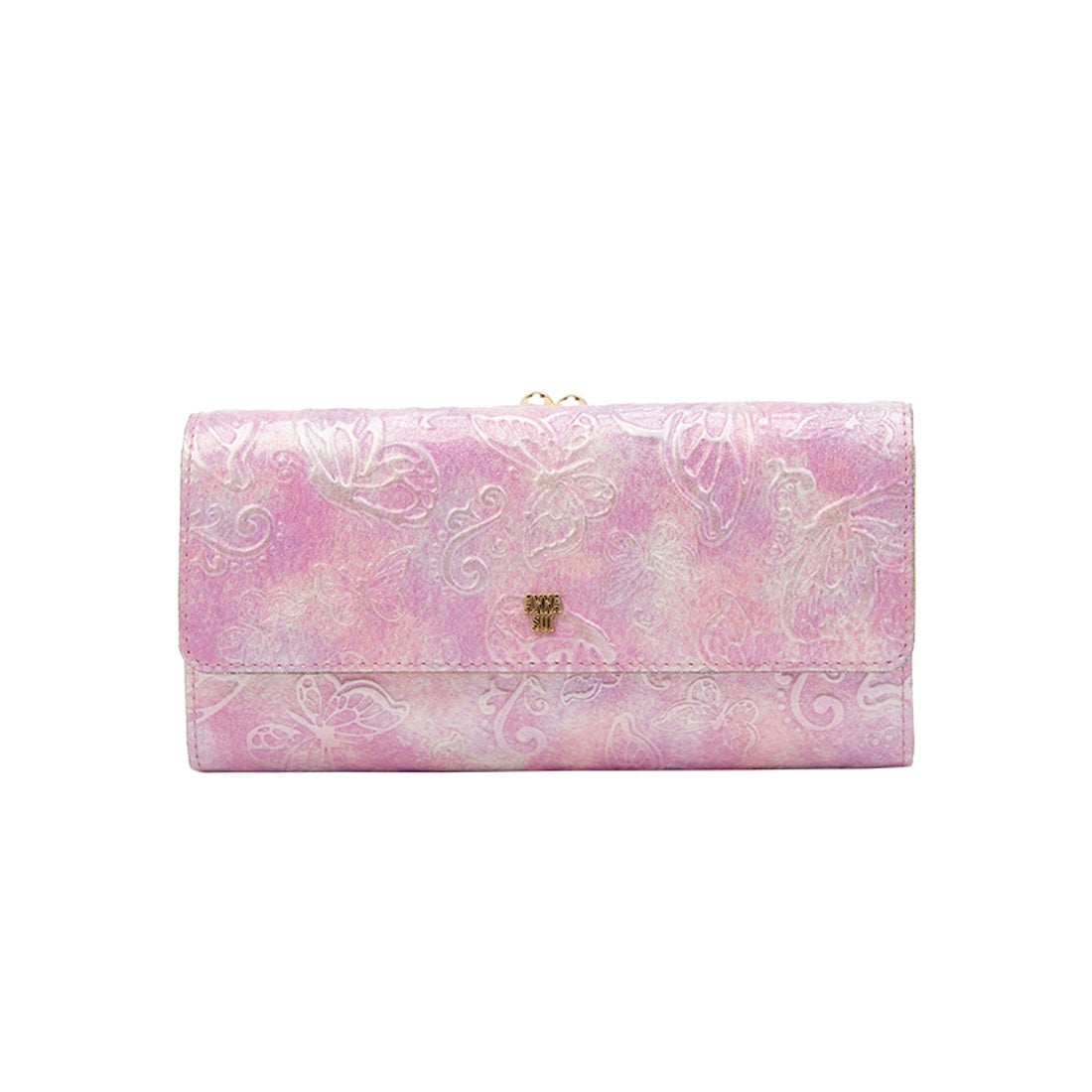 アナスイ ANNA SUI パピヨン 口金長財布 （パープル） -人気ブランドの