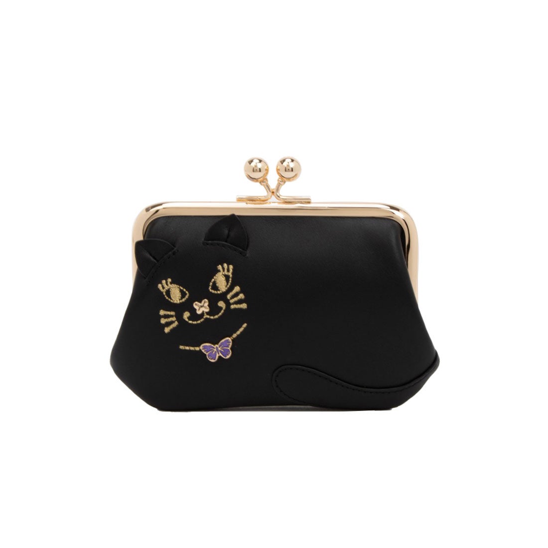アナスイ ANNA SUI TITIソフト 口金ミニ財布 （ブラック） -人気